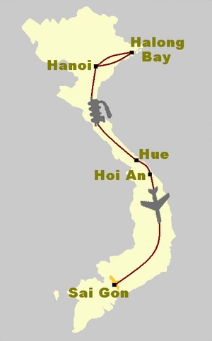 Hanoi to Sai Gon tour